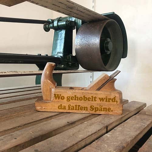 Holzhobel, Hobeleisen aus Rotbuche - itpieces
